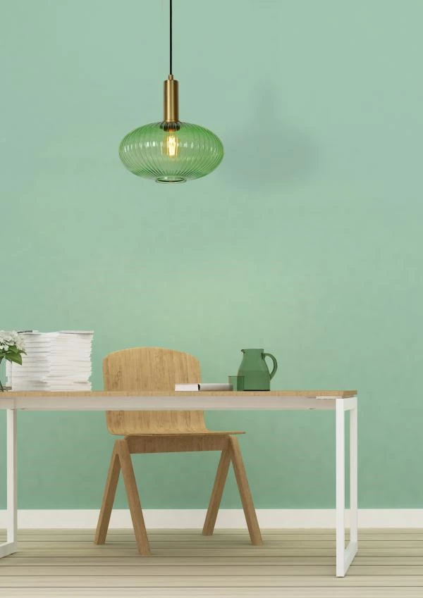 Lucide MALOTO - Pendant light - Ø 30 cm - 1xE27 - Green - atmosphere 2